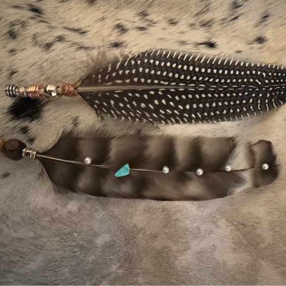 Hat feathers, gifts, decor feathers, western feathers, rhinestones, pearls - Picture 3 of 8